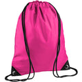 Fuchsia - Front - Bagbase Premium Gymsac Water Resistant Bag (11 Litres)