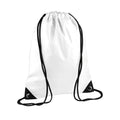 White - Front - Bagbase Premium Gymsac Water Resistant Bag (11 Litres)