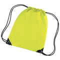 Fluoresent Yellow - Back - Bagbase Premium Gymsac Water Resistant Bag (11 Litres)