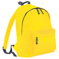 Yellow-Graphite Grey - Front - Bagbase Fashion Backpack - Rucksack (18 Litres)