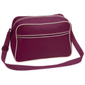 Burgundy-Sand - Front - Bagbase Retro Adjustable Shoulder Bag (18 Litres)