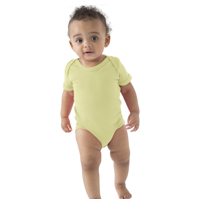 Soft Yellow - Back - Babybugz Baby Bodysuit - Baby And Toddlerwear