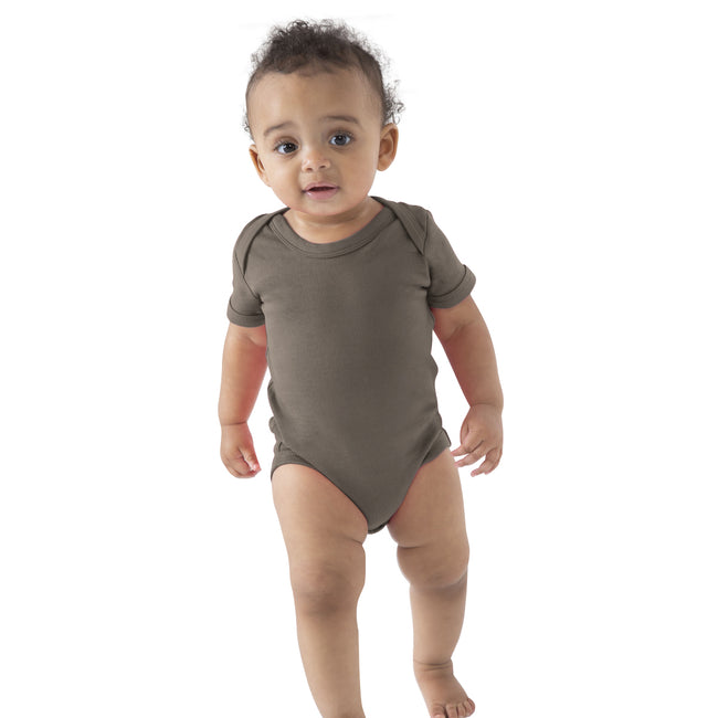 Organic Camouflage Green - Back - Babybugz Baby Bodysuit - Baby And Toddlerwear