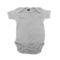 Heather Grey Melange - Front - Babybugz Baby Bodysuit - Baby And Toddlerwear