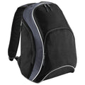 Black-Grey-White - Front - Bagbase Teamwear Backpack - Rucksack (21 Litres)