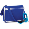 Bright Royal-White - Back - Bagbase Retro Adjustable Messenger Bag (12 Litres)