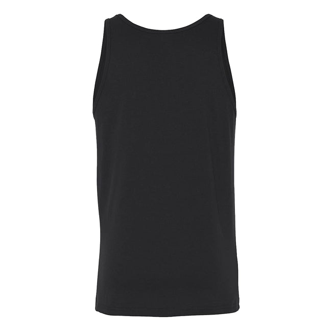 Black - Back - Canvas Adults Unisex Jersey Sleeveless Tank Top