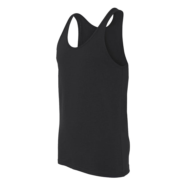 Black - Side - Canvas Adults Unisex Jersey Sleeveless Tank Top