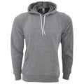 Heather Grey - Front - Bella + Canvas Unisex Pullover Polycotton Fleece Hooded Sweatshirt - Hoodie