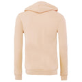 Peach - Back - Canvas Unixex Zip-up Polycotton Fleece Hooded Sweatshirt - Hoodie
