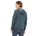 Slate Heather - Side - Canvas Unixex Zip-up Polycotton Fleece Hooded Sweatshirt - Hoodie