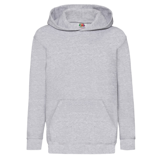 Fuchsia - Side - Fruit Of The Loom Childrens Unisex Hooded Sweatshirt - Hoodie