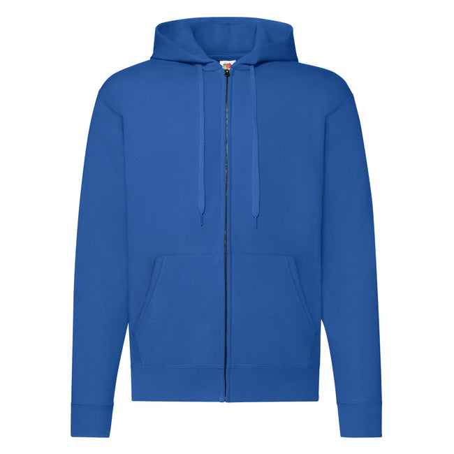 Royal - Front - Fruit Of The Loom Mens Hooded Sweatshirt