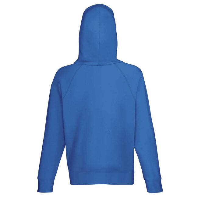 Royal - Back - Fruit Of The Loom Mens Hooded Sweatshirt