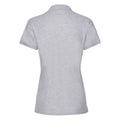 Athletic Heather Grey - Back - Fruit of the Loom Womens-Ladies Premium Fitted Short-Sleeved Polo Shirt