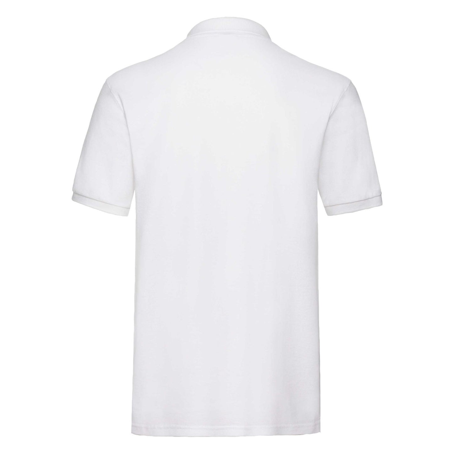 White - Side - Fruit Of The Loom Womens-Ladies Premium Fitted Short-Sleeved Polo Shirt