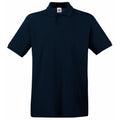 Deep Navy - Front - Fruit Of The Loom Premium Mens Short Sleeve Polo Shirt