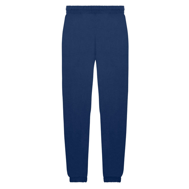 Navy - Side - Fruit Of The Loom Childrens-Kids Unisex Jog Pants - Jogging Bottoms