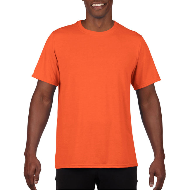 Orange - Back - Gildan Mens Core Performance Sports Short Sleeve T-Shirt
