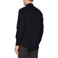 Black - Side - Kustom Kit Mens Long Sleeve Tailored Fit Premium Oxford Shirt