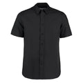 Black - Front - Kustom Kit Mens City Short Sleeve Business Shirt