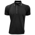 Black-White - Front - Kustom Kit Mens Essential Short Sleeve Polo Shirt
