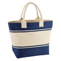 French Navy-Off White - Front - Quadra Canvas Deck Bag (24 Litres)