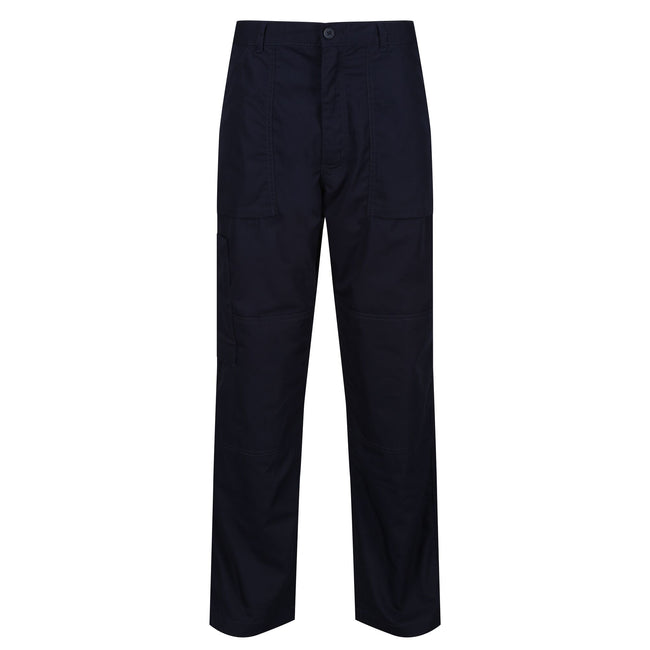 Navy Blue - Front - Regatta Mens New Lined Action Trouser (Long)