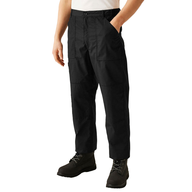 Black - Front - Regatta Mens New Lined Action Trouser (Short) - Pants