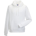 White - Back - Russell Mens Authentic Hooded Sweatshirt - Hoodie