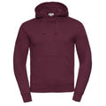 Burgundy - Front - Russell Mens Authentic Hooded Sweatshirt - Hoodie