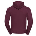 Burgundy - Side - Russell Mens Authentic Hooded Sweatshirt - Hoodie