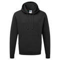 Black - Front - Russell Mens Authentic Hooded Sweatshirt - Hoodie