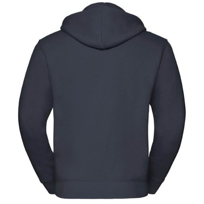 Convoy Grey - Back - Russell Mens Authentic Full Zip Hooded Sweatshirt - Hoodie