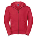 Classic Red - Front - Russell Mens Authentic Full Zip Hooded Sweatshirt - Hoodie