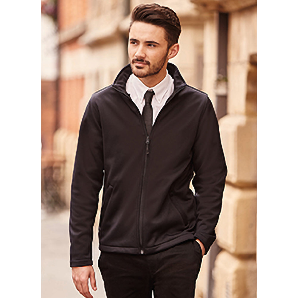 Black - Side - Russell Mens Smart Softshell Jacket