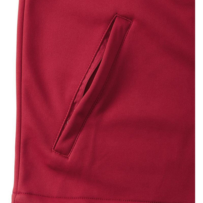 Classic Red - Side - Russell Mens 3 Layer Soft Shell Gilet Jacket