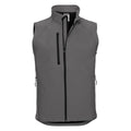 Titanium - Front - Russell Mens 3 Layer Soft Shell Gilet Jacket