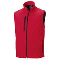 Classic Red - Front - Russell Mens 3 Layer Soft Shell Gilet Jacket