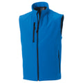 Azure Blue - Front - Russell Mens 3 Layer Soft Shell Gilet Jacket