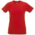 Classic Red - Front - Russell Ladies-Womens Slim Short Sleeve T-Shirt