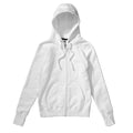 White - Front - SG Mens Full Zip Urban Hooded Sweatshirt - Hoodie