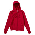 Red - Front - SG Mens Full Zip Urban Hooded Sweatshirt - Hoodie