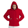 Red - Back - SG Mens Full Zip Urban Hooded Sweatshirt - Hoodie
