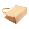 Natural - Back - Westford Mill Classic Jute Shopper Bag (21 Litres)