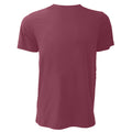 Maroon - Back - Canvas Unisex Jersey Crew Neck T-Shirt - Mens Short Sleeve T-Shirt