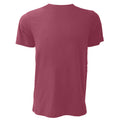 Heather Cardinal - Back - Canvas Unisex Jersey Crew Neck T-Shirt - Mens Short Sleeve T-Shirt