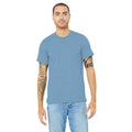 Heather Columbia Blue - Side - Canvas Unisex Jersey Crew Neck T-Shirt - Mens Short Sleeve T-Shirt