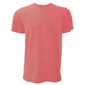 Heather Red - Front - Canvas Unisex Jersey Crew Neck T-Shirt - Mens Short Sleeve T-Shirt
