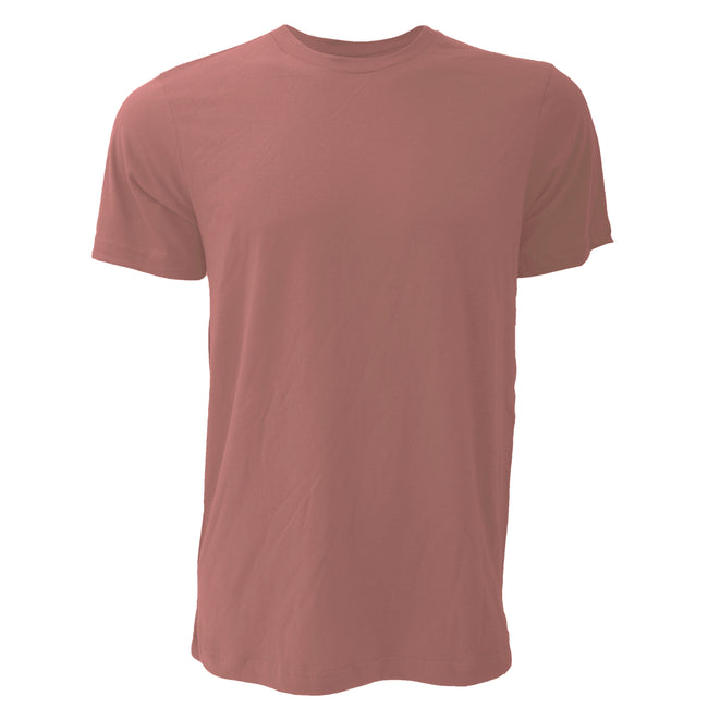 Mauve - Front - Canvas Unisex Jersey Crew Neck T-Shirt - Mens Short Sleeve T-Shirt